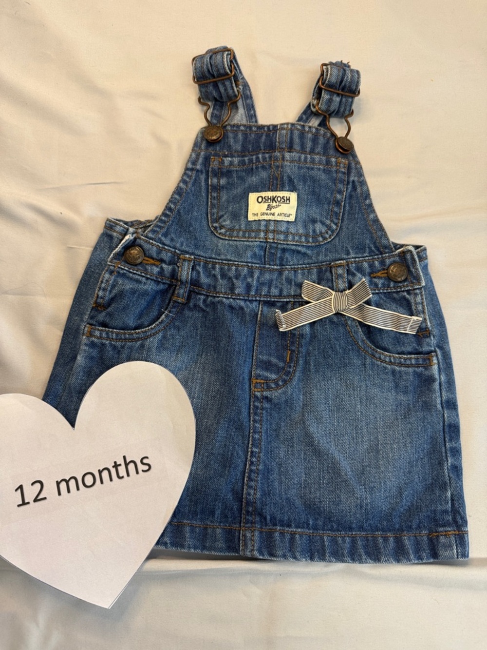 OshKosh B'gosh - Blue Denim Kids Skirtall/Overalls